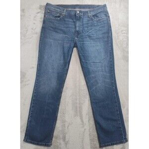 Levi's 511 Jeans Mens 40x32 Blue Med Wash Slim Straight Stretch Denim Casual